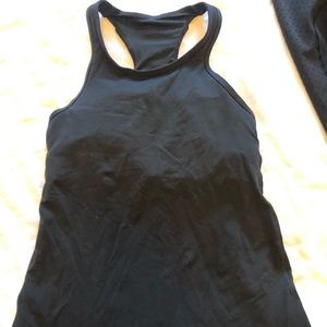 Lululemon high neck tank top w built-in sports bra
